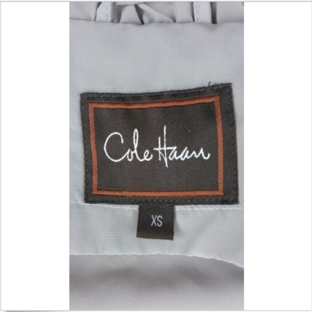 Cole Haan Womens XS Khaki Rainwear Trenchcoat Hood - Picture 6 of 8